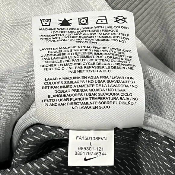 Nike Jacket Womens L Gray Golf Long Sleeve Full Zip Bomber - Picture 13 of 14